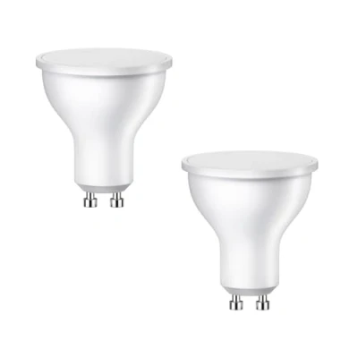 Imagen de ledscom.de 2 bombillas LED GU10, PAR16, blanco cálido (2700 K), 5 W, 450 lm, 103, mate