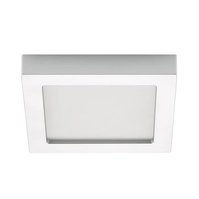 Imagen de Prios Plafón LED Edwina, plata, 12 cm, CCT, IP44