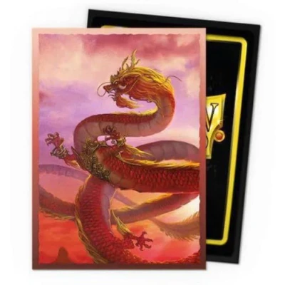 Imagen de Dragon Shield Sleeves Edición limitada mate Dual Art: Dragón de madera 100 CT Fundas para tarjetas Suave y resistente Compatible con Pokémon, Magic The Gathering Cards Digimon MTG TCG OCG