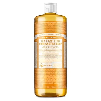 Imagen de Dr. Bronner&#039;s Organic Pure Castile Liquid Soap, Citrus Oil, 32 oz by