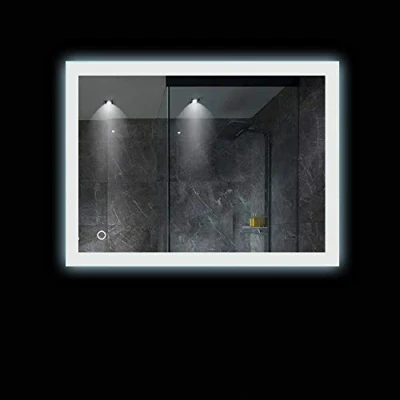 Imagen de Turefans Increíble Espejo de iluminación para baño, Interruptor táctil Espejo, antiniebla, protección del Medio Ambiente y Ahorro energía, 2835LED Blanco, Nuevo listado (70 x 90 cm)