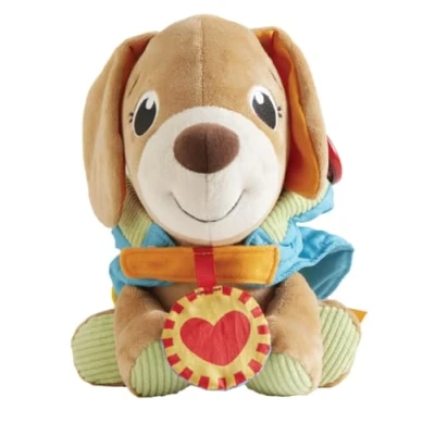 Imagen de Cefa Toys Perrito Viste y Juega Playskool, Diseñado para Bebés, Ayuda A Desarrollar la Coordinación, Fomenta Creatividad el Desarrollo Cognitivo, Agradable al Tacto, Partir de 12 Meses