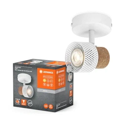 Imagen de LEDVANCE Foco de pared LED Cork, GU10, atenuable, blanco