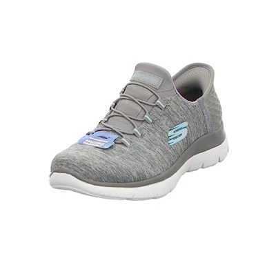 Imagen de Skechers Summits Dazzling Haze, Zapatillas Mujer, Gris Menta, 38 EU Ancho