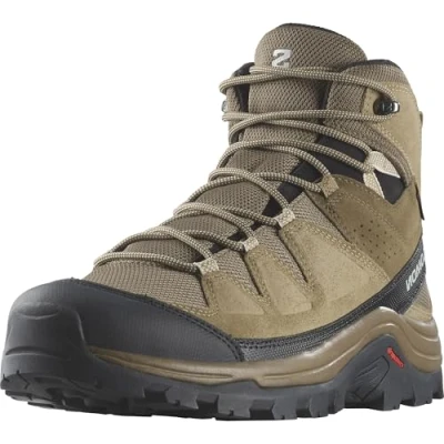 Imagen de Salomon Quest Rove Gore Tex Zapatillas de Backpacking para Hombre, Específica excursionismo, Protección al aire libre, Rendimiento fiable, Kangaroo, 42 2/3