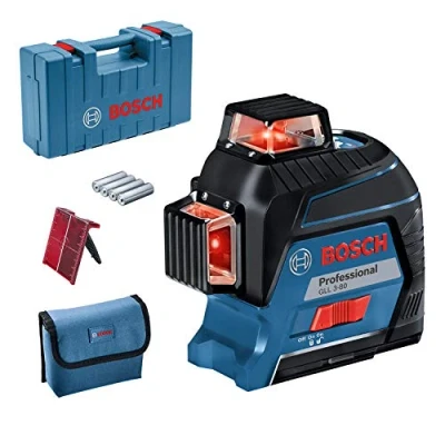 Imagen de Bosch Professional Nivel láser GLL 3 80 (láser rojo, interior, alcance: hasta 30m, 4 pilas AA, maletín)