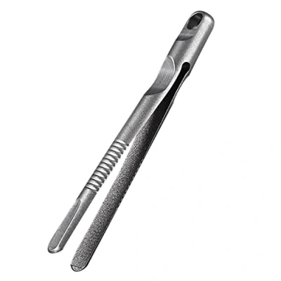 Imagen de Mumuve Mini pinzas de aleación titanio portátil EDC supervivencia recoger CNC al aire libre Gadget herramienta para acampar viajes
