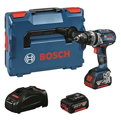 Imagen de Bosch Professional 18V System GSB 110 C Taladro percutor a batería (110 Nm, 2100 rpm, módulo Connectivity, 1 5.0 Ah, 3.0 en L BOXX) Amazon Exclusive