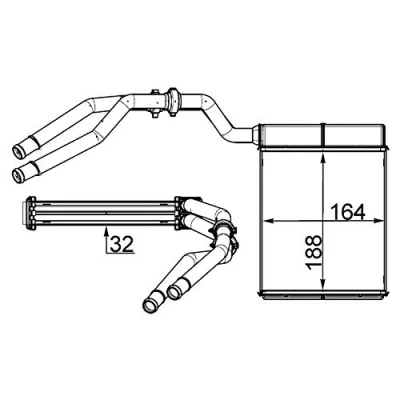 Imagen de MAHLE ORIGINAL AH 257 000S Radiador de Calefaccion FORD: S Max Mk1, MONDEO 4
