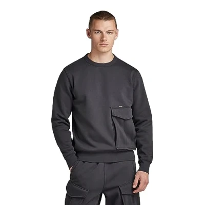 Imagen de G STAR RAW Cargo r sw, Suéter para Hombre, Gris (shadow D23486 D425 992), M
