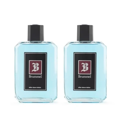 Imagen de Brummel Clásica, After Shave Hombre, Pack de 2 x 250 ml, Bálsamo para el Cuidado la Piel, Perfumado, Masculino, Elegante, Sofisticado, Aroma Cítrico Especiado, Fragancia Larga Duración