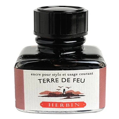 Imagen de Herbin 13047T Un flacon d&#039;encre 30 ml pour stylo plumes et stylos roller, Terre de feu