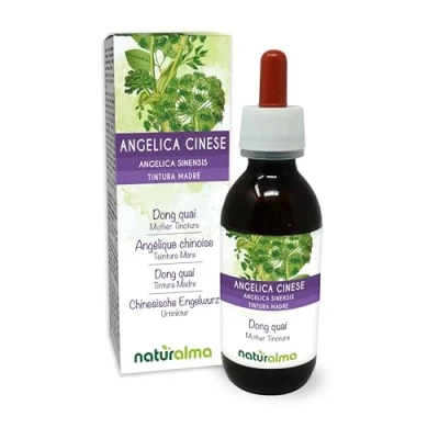 Imagen de Dong quai (Angelica sinensis) raíces Tintura Madre sin alcohol Naturalma Extracto líquido gotas 120 ml Complemento alimenticio Vegano