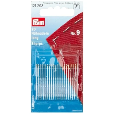 Imagen de Prym Sewing Needles, Acero Inoxidable, Silver, No.9, 34 x 0,60 mm, 20 Stück