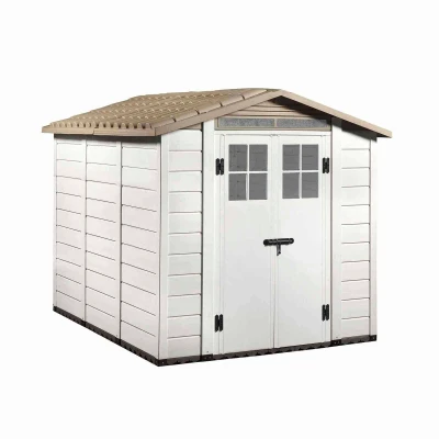 Imagen de Caseta jardín resina con suelo 230x262x220 cm (6 m²) Tuscany Evo 240 blanco
