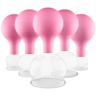 Imagen de Pulox Set de ventosas en diversos tamaños y colores (Set 5, rosa fucsia)