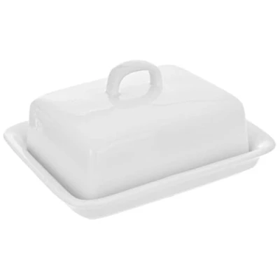 Imagen de Orion Mantequillera de porcelana (para mantequilla 250 g, con tapa y asa)