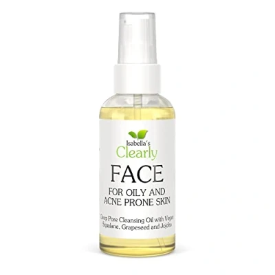 Imagen de FACE, limpiador facial en Aceite para pieles grasas y propensas al acné de limpieza profunda poros desmaquillante no comedogénico con jojoba escualano vegano (piel grasa)