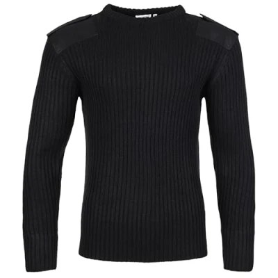 Imagen de Fort 120 Crew Neck Jersey de Combate con Cuello Redondo, Negro, 3XL para Hombre