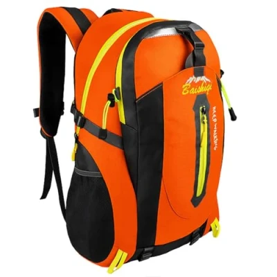 Imagen de OcioDual Mochila Senderismo 30L Naranja Ligera Impermeable Viaje Supervivencia Plegable Mujer Camping Hombre Trekking Montaña Mochilas Marcha Nórdica Deporte