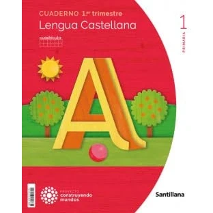 Imagen de CUADERNO LENGUA CUADRICULA 1 PRIMARIA TRIM CONSTRUYENDO MUNDOS