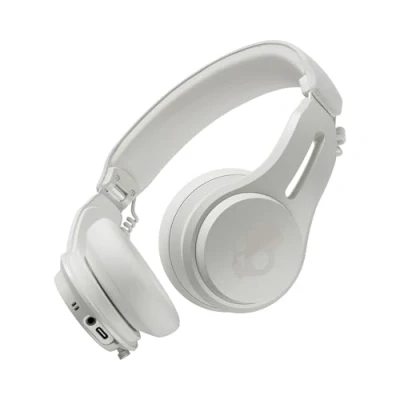 Imagen de Skullcandy Cascos supraurales inalámbricos Bluetooth Icon ANC con cancelación Activa del Ruido, 60 h de autonomía, micrófono y compatibilidad iPhone Android Bone