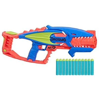 Imagen de Nerf DinoSquad Terrodak 12 Dardos Elite Diseño de Dinosaurio Lanzador 4 para Juegos Exteriores