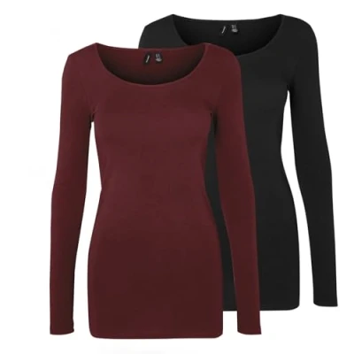 Imagen de VERO MODA Camiseta VMMAXI para mujer, Port Royale 1, M