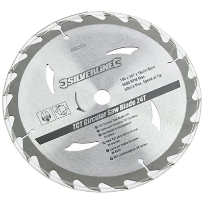 Imagen de Silverline Tools 260333 Discos de TCT para sierra circular 20, 24, 40 dientes, 3 pzas (190 x 16 sin anillos)