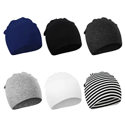 Imagen de DRESHOW 6 PCS Bebé Beanie Sombrero Recién Nacidos Niño Pequeño para Bebés Niños Gorros