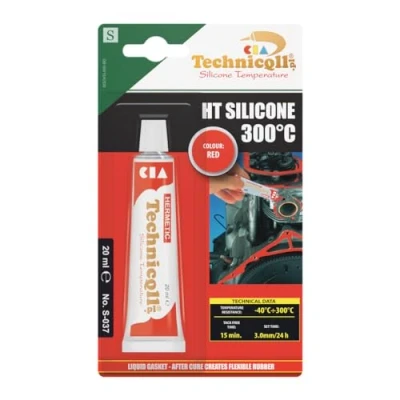 Imagen de Rojo de silicona alta temperatura sellante adhesivo 20 ml resistente al calor 9144 cm C notebookbits