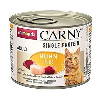 Imagen de Carny Comida Húmeda para Gatos, Proteína Única de Pollo Puro (6 x 200 g) Animonda Gatos Adultos