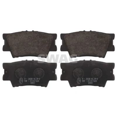Imagen de SWAG 81 91 6651 Juego de pastillas freno Eje trasero excl. contacto avisador desgaste TOYOTA: RAV4 III SUV, IV Camry VI Berlina