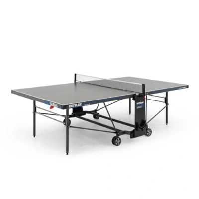 Imagen de Kettler K5 Mesa de Ping Pong Profesional para Exteriores, Calidad Torneo, Tablero Resina Melamina 5 mm con Capa Superior Resistente a los Arañazos, Plegable Fabricado en Alemania