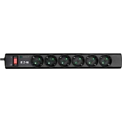 Imagen de Eaton Multi Enchufe/Pararrayos Protection Strip 6 DIN PS6D enchufes Schuko Negro