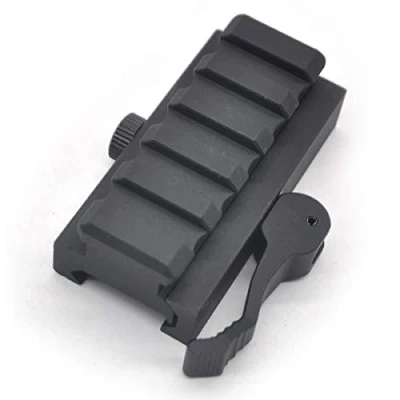 Imagen de TRIROCK Quick Detach Tactical 5 Slots Picatinny Riser Scope Lever Mount Base Adapter Fits 20mm Rails Black