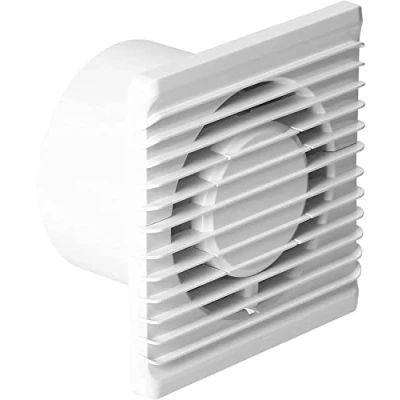 Imagen de Miratic Ventilador Extractor de Baño 100mm Montaje en Pared Funcionamiento Silencioso (Estándar)