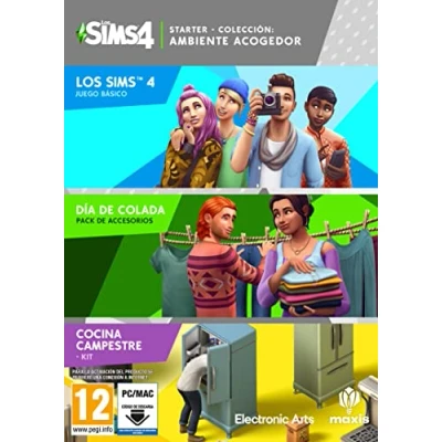 Imagen de Die Sims 4 Clean &amp; Cosy Bundle PCWin Caja con código de descarga Videojuegos Castellano