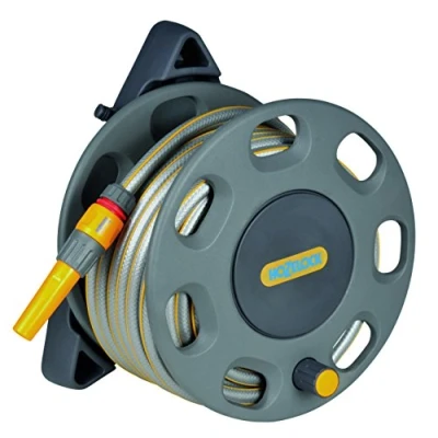 Imagen de Hozelock Carrete portamangueras pared para 30 m de manguera 12,5 mm diámetro se suministra con 15 y todos los accesorios
