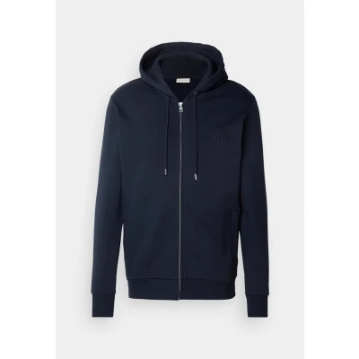 Imagen de GANT Tonal Archive Shield ZIP Hoodie Sudadera con cremallera, Hombre, Talla: Large, Evening blue