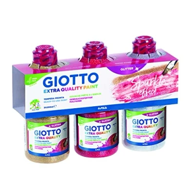 Imagen de Giotto Témpera Glitter Set 3 x 250 ml