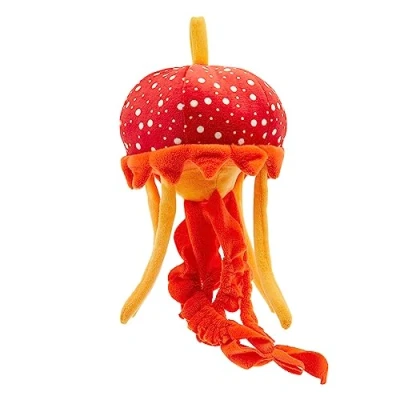 Imagen de Zappi Co Peluche 100% Reciclado de Medusa (33cm Alto) Suave, Mullido, ecológico, colección Animales para recién Nacidos Primer Hijo