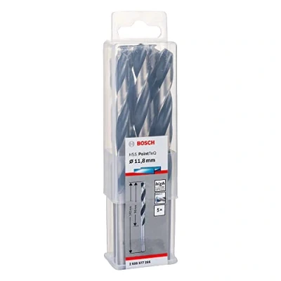 Imagen de Bosch Professional 5 brocas helicoidales HSS PointTeQ, para metal, 11.8 x 94 142 mm, accesorio de taladro