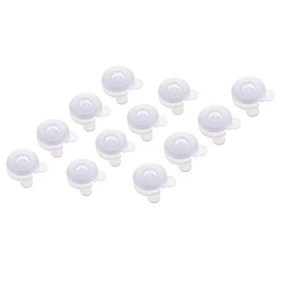 Imagen de JZK 12 Sujeciones para edredón acuten Duvet Donuts Clips Mantiene Las Esquinas en su Lugar y previene el Desplazamiento Evitar Cubierta Cambio Interior, Blanco