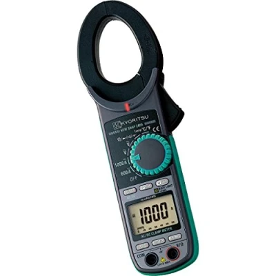Imagen de Kyoritsu Kew 2055 pinza amperimétrica digital compacta para la tamaño de corriente AC/DC, tensioni resistencia, continuidad, prueba diodo, frecuencia, Capacidad, Gris
