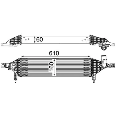 Imagen de MAHLE ORIGINAL CI 320 000P Intercooler NISSAN: Qashqai / Qashqai+2 I