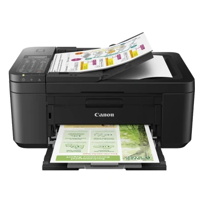 Imagen de Canon Impresora Multifuncional PIXMA TR4650 Negra WiFi de inyección Tinta con Fax y ADF