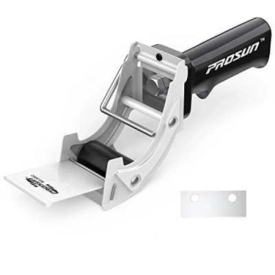 Imagen de Prosun Dispensadores de Cinta Adhesiva con Mango Ergonómico, 48mm/50mm 2 pulgadas Dispensador para Fácil Utilización en Trabajos Empaquetado, Blanco