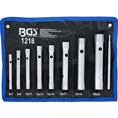 Imagen de BGS 1218 Juego de llaves tubo SW 6 x 7 20 22 mm 9 piezas