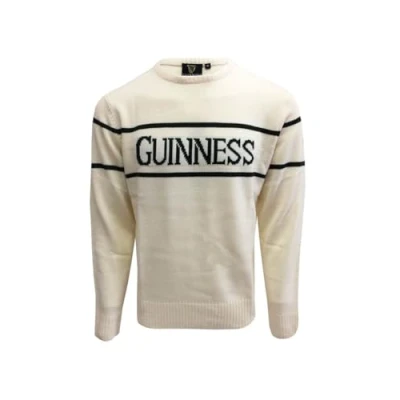 Imagen de Guinness Manga Larga Cuello Redondo De Los Hombres Camisa Entrenamiento Blanquecino Medium